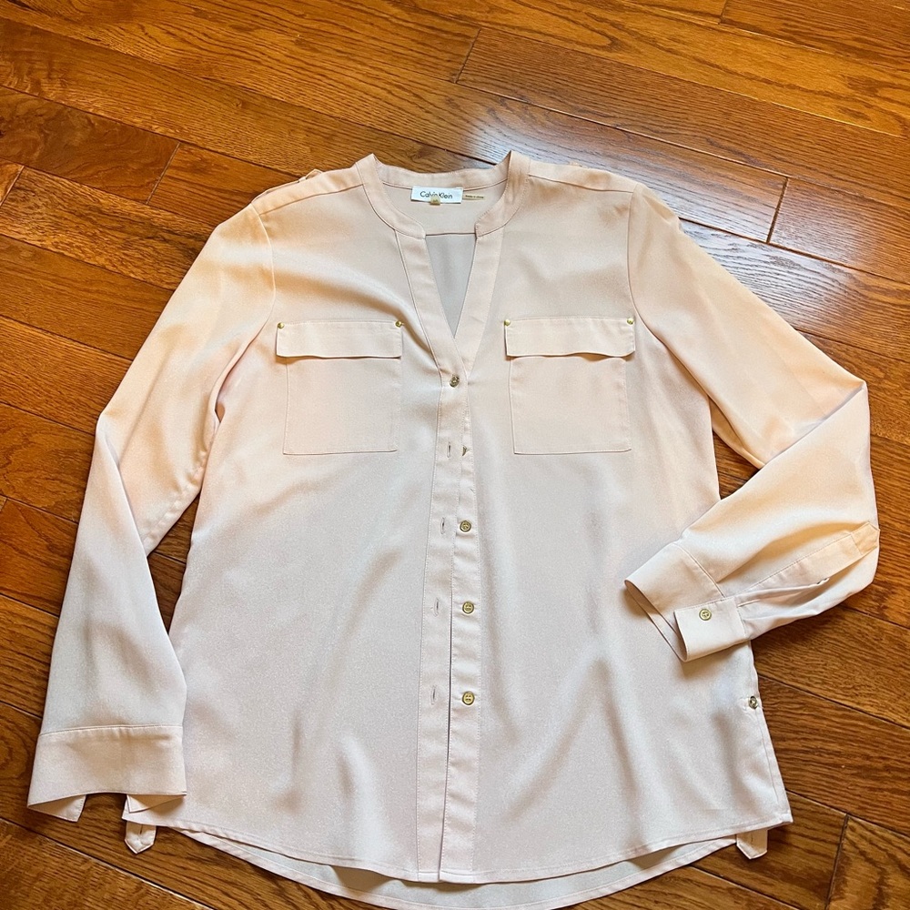Calvin Klein Blush Pink Blouse